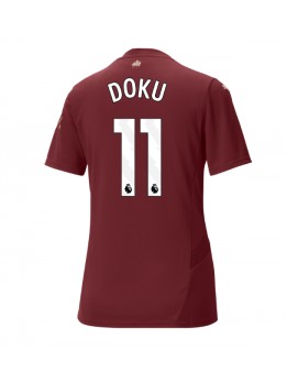 Billige Manchester City Jeremy Doku #11 Tredjedrakt Dame 2024-25 Kortermet